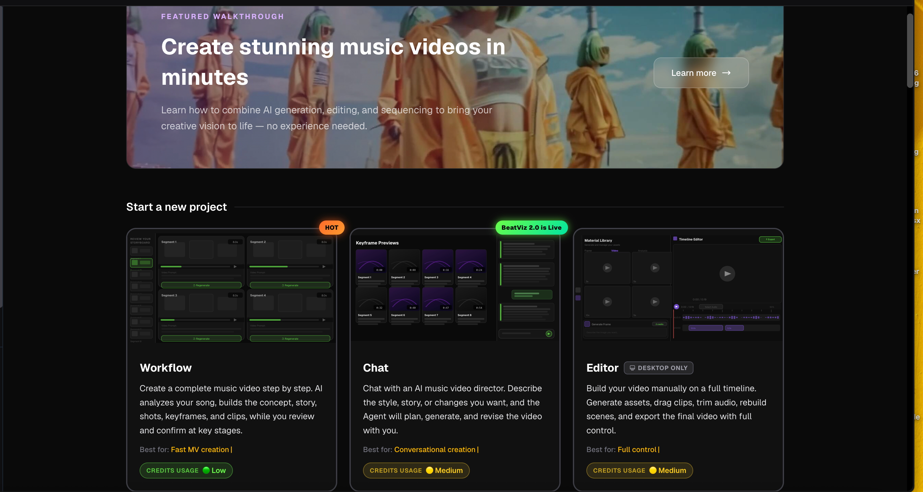 AI 뮤직비디오 제작을 위한 BeatViz Workflow, AI Director, Editor