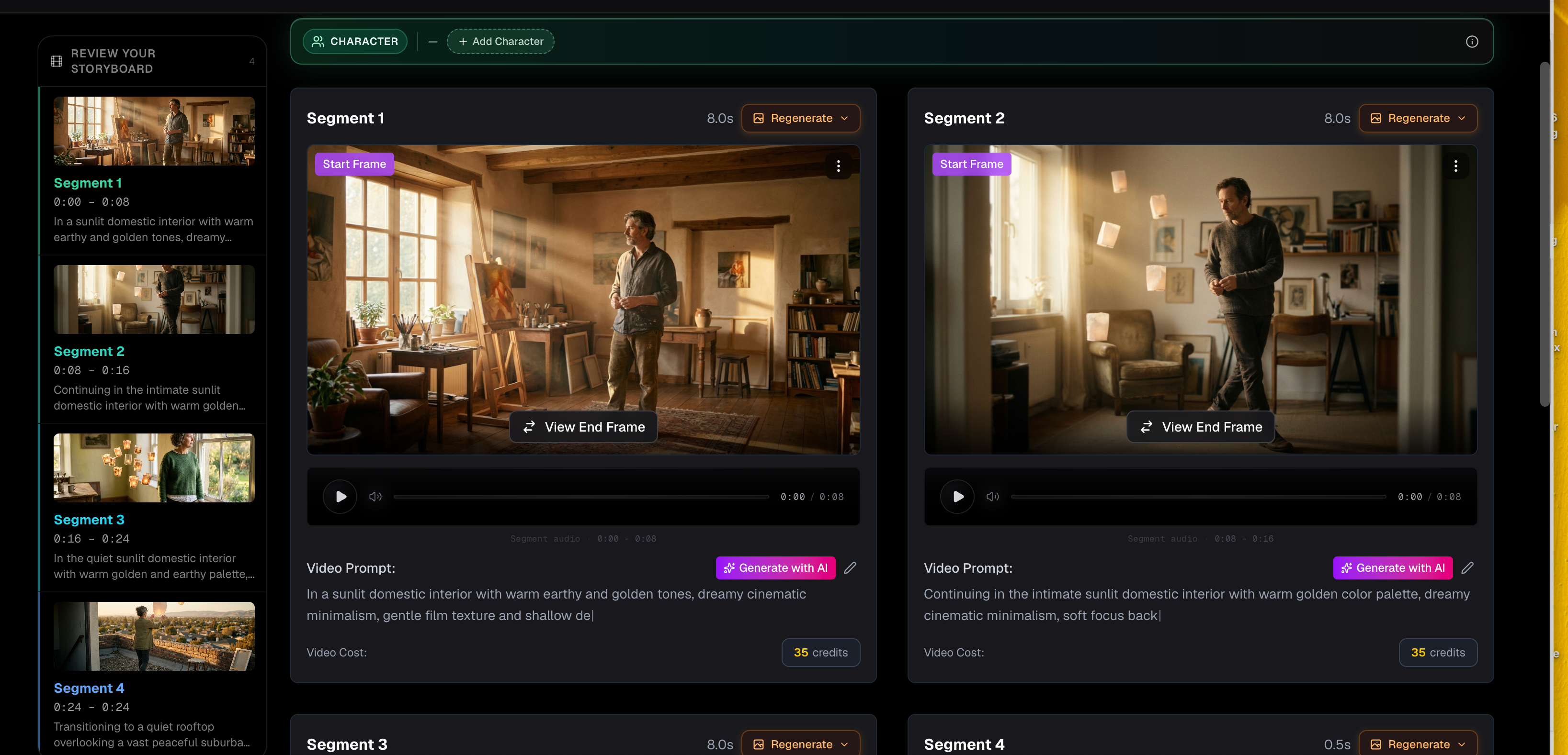 examiner les premiÚres images avant la génération vidéo AI