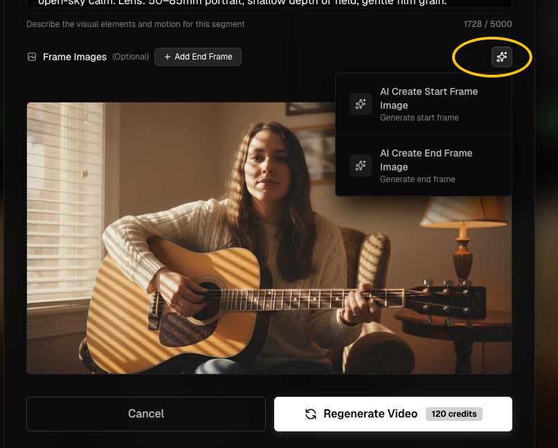 Import from library and AI regeneration