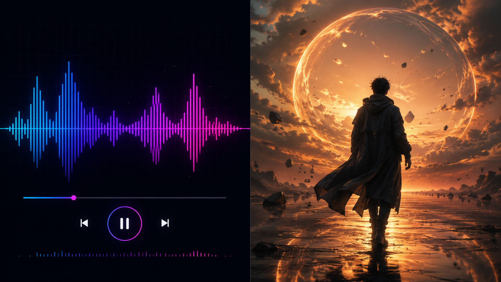 AI music video generator vs music visualizer comparison